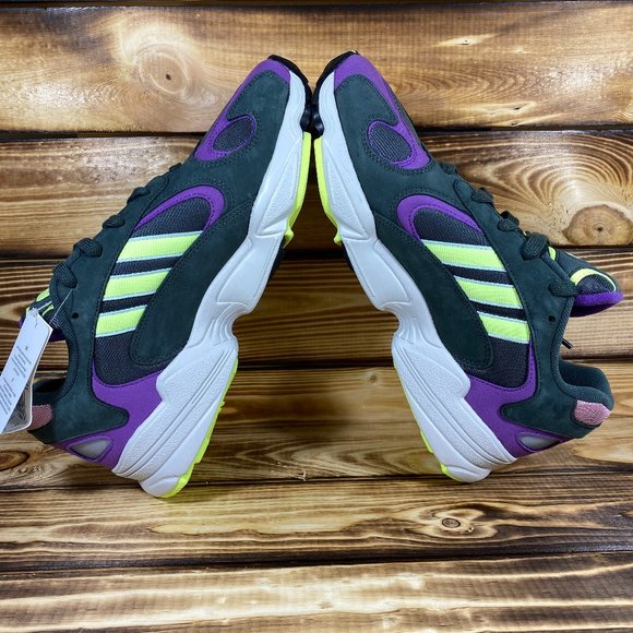 NEW adidas Yung-1 Legend Ivy Hi Res Yellow Purple - Picture 6 of 8